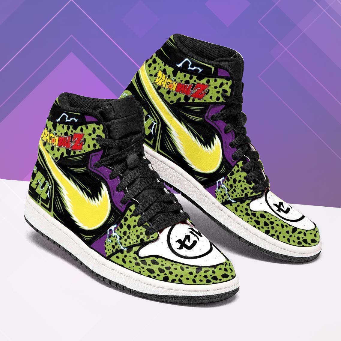 Cell Shoes Boots Dragon Ball Z Jordan 1 High Sneaker